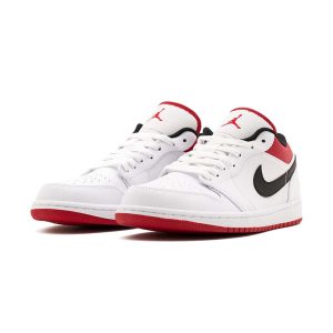 AIR JORDAN 1 LOW "White University Red Black"