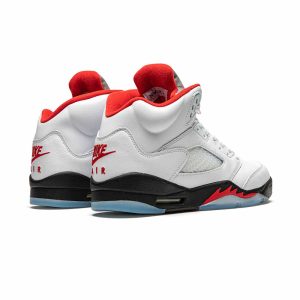 Youth Air Jordan 5 Retro GS “Fire Red Silver Tongue”