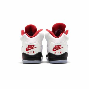 Youth Air Jordan 5 Retro GS “Fire Red Silver Tongue”